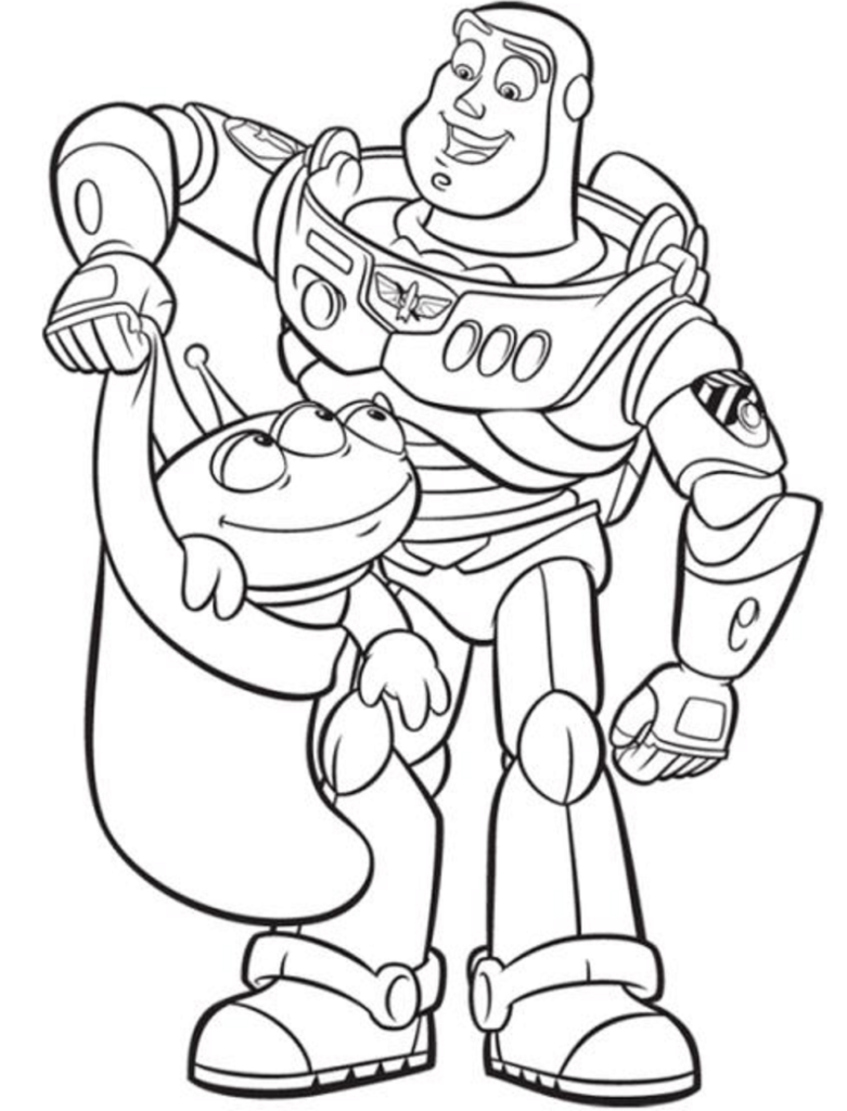 Desenhos De Buzz Lightyear Toy Story Para Imprimir E Colorir