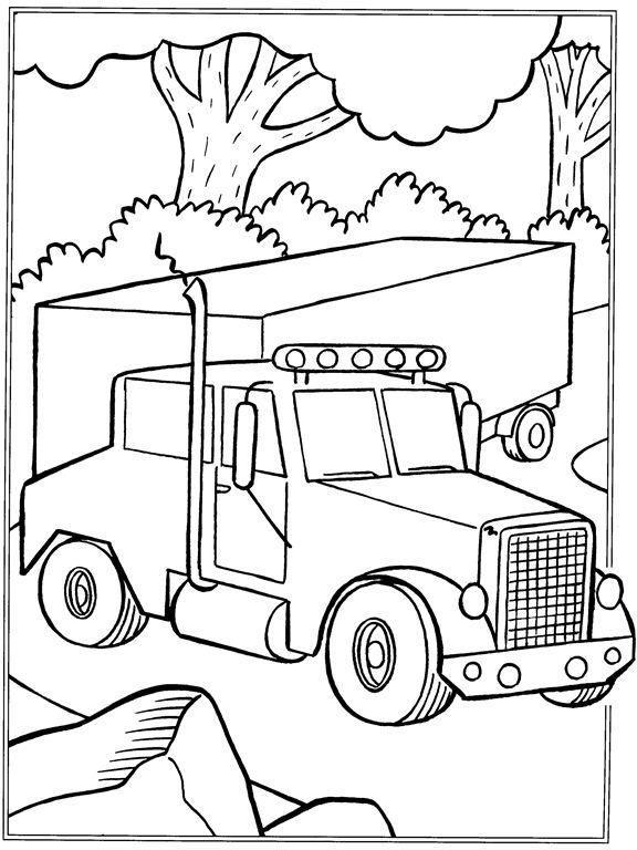 Desenhos de Caminhão para colorir - Bora Colorir