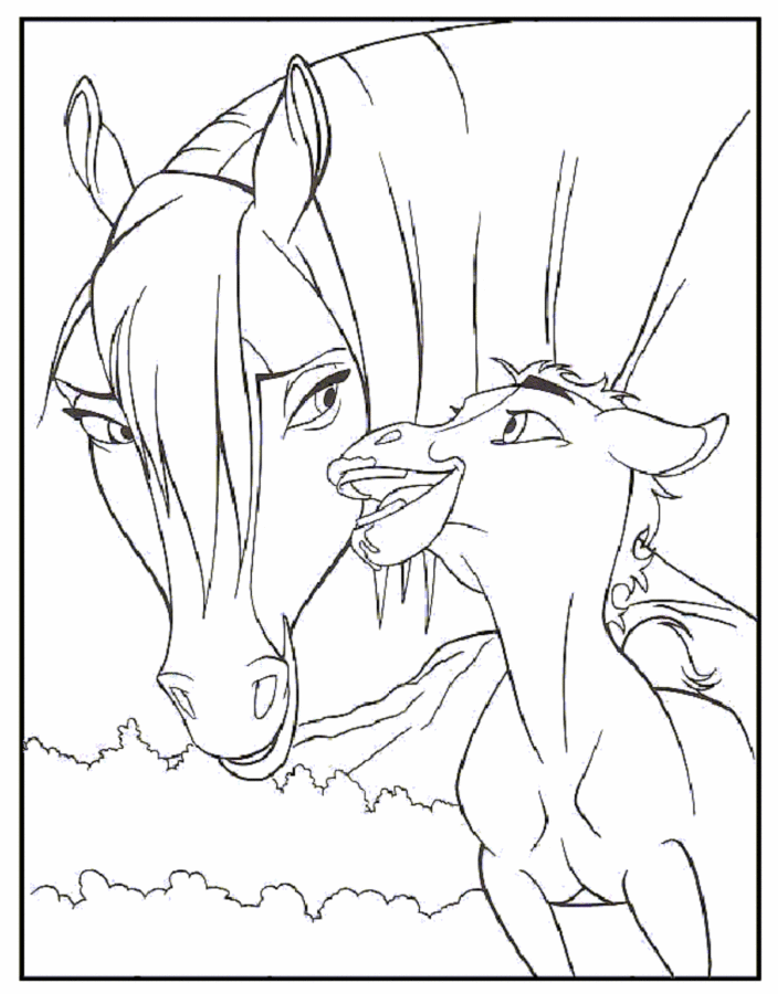 Desenho de Menina e cavalo para Colorir - Colorir.com