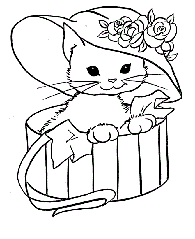 Desenho de Gato com sino para colorir  Desenhos para colorir e imprimir  gratis
