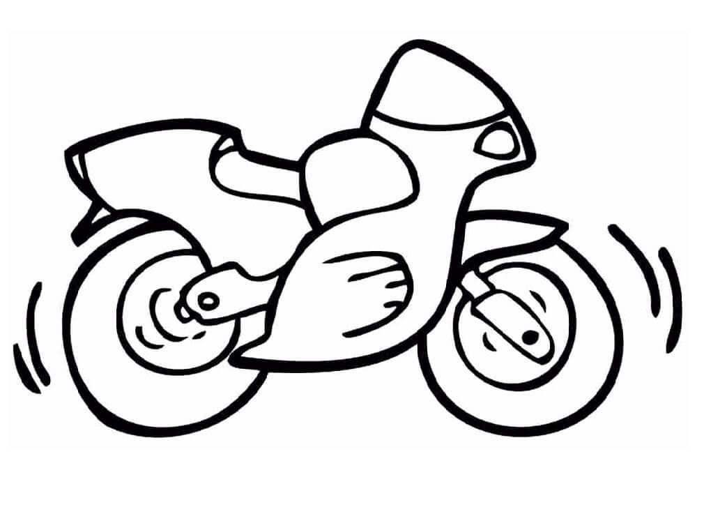Desenho de motociclista para pintar