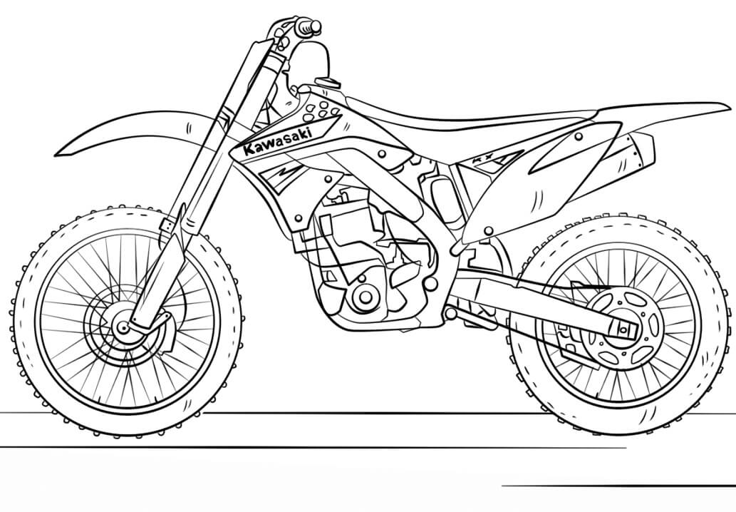 Desenho de Moto para Pintar 4