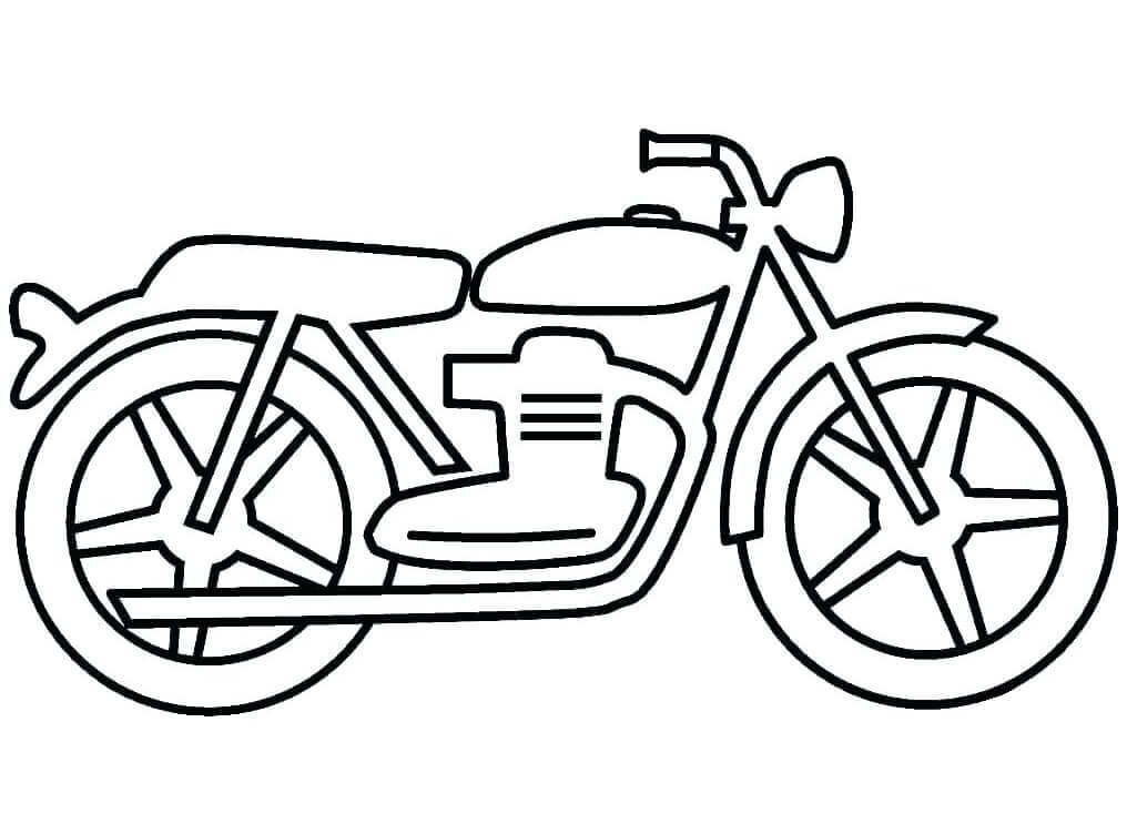 Desenho de Moto linda para colorir - Tudodesenhos