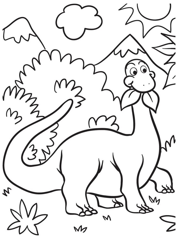 85+ Desenhos da Família Dinossauro para Imprimir e Colorir