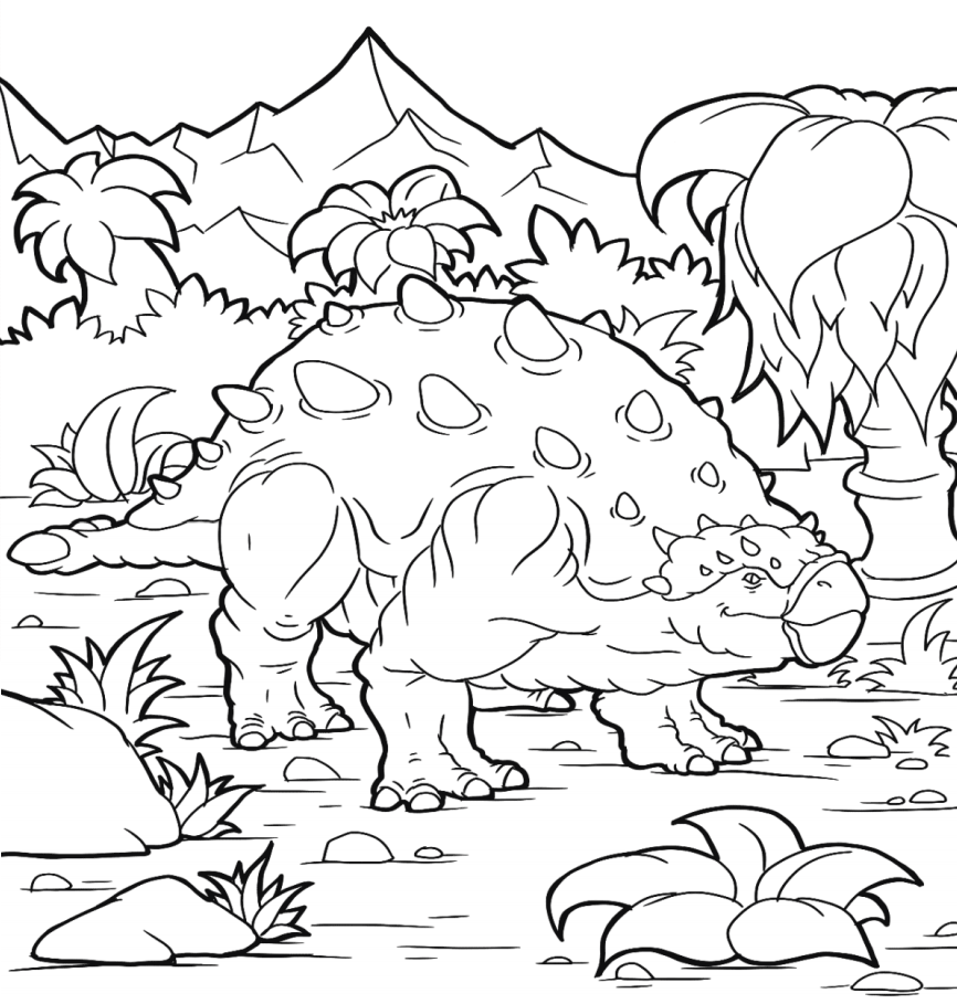 40 Desenhos de Dinossauros para Colorir e Imprimir - Online Cursos  Gratuitos