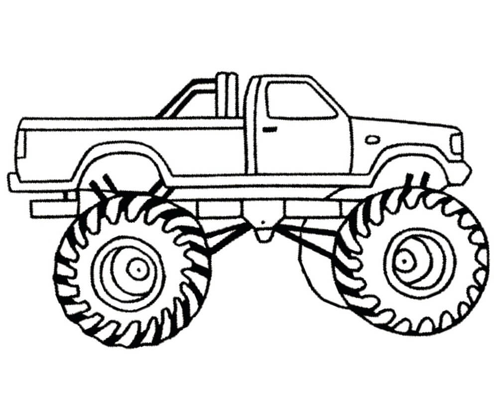 Desenho de Monster Energy Monster Truck para colorir