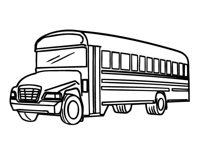 Colorir Ônibus Escolar online em COQUINHOS