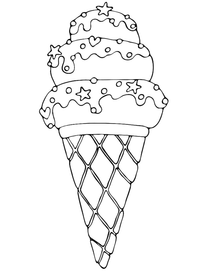 Desenho de sorvete para colorir, #desenhodesorveteparapintar  #desenhosparapintar, Desenhos par…