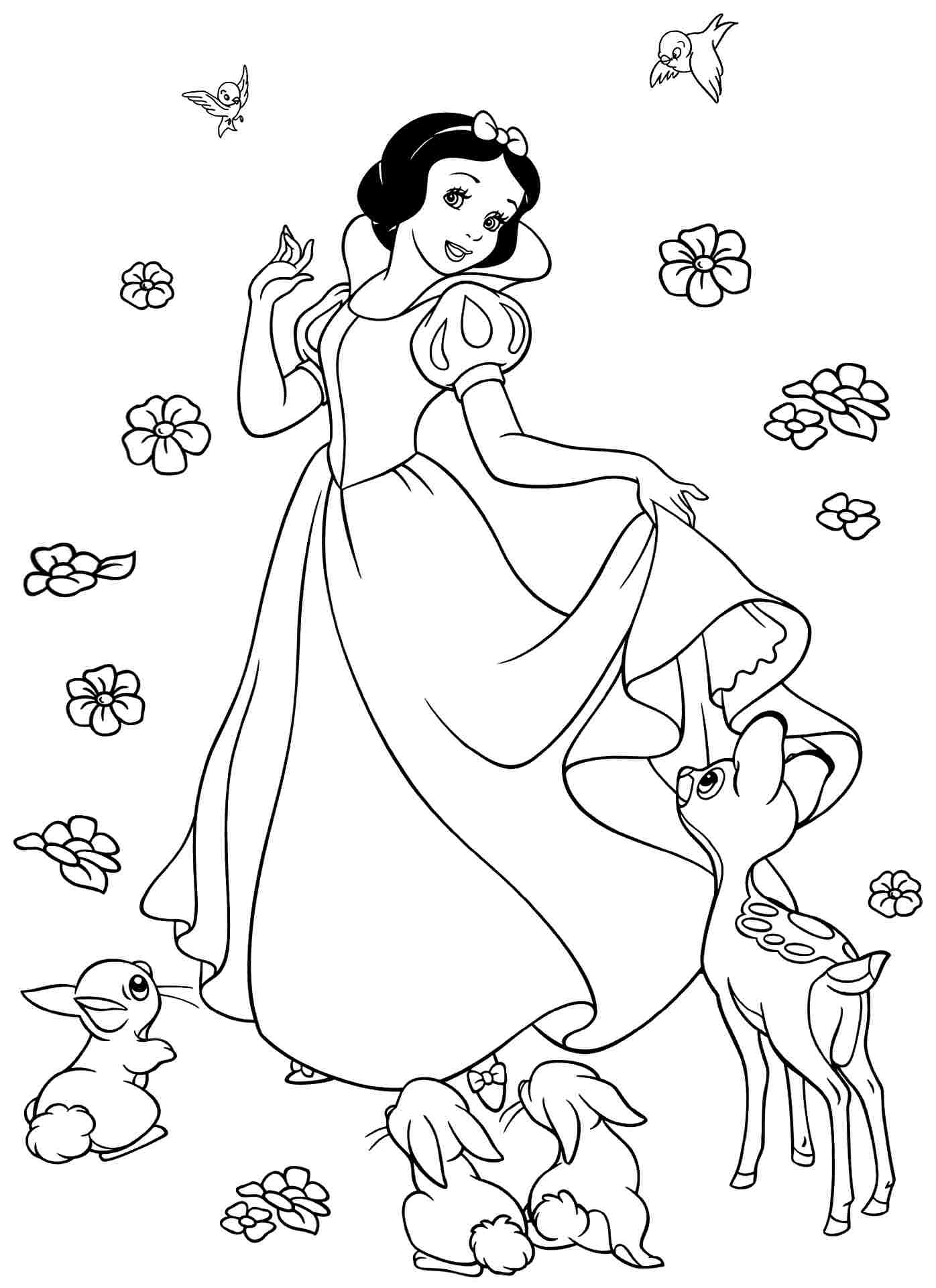 Branca de Neve e Príncipe 02 – Imagens para Colorir