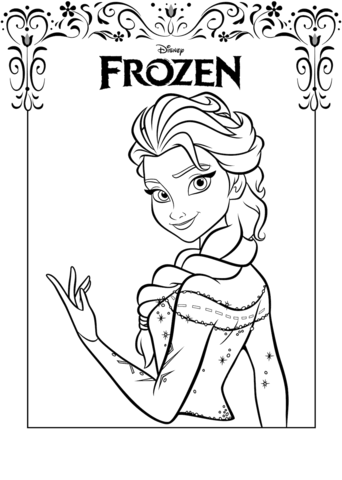 Desenhos simples para colorir gratuitos de frozen:-o-reino-do-gelo para  baixar - Frozen: O Reino do Gelo - Just Color Crianças : Páginas para  colorir para crianças