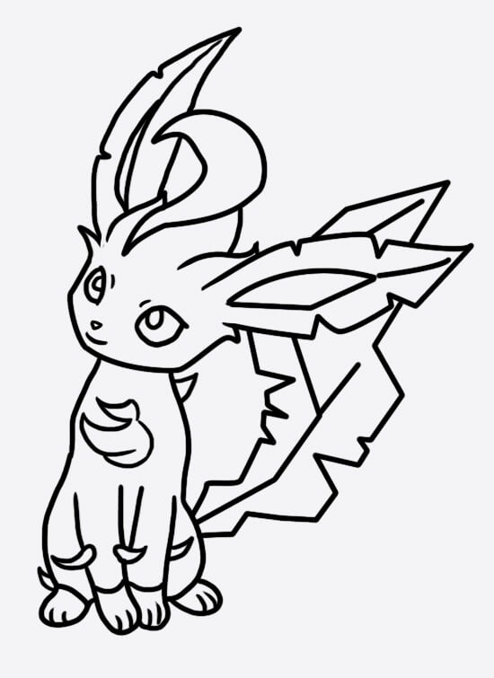 Desenhos de Pokemon Eevee 1 para Colorir e Imprimir 