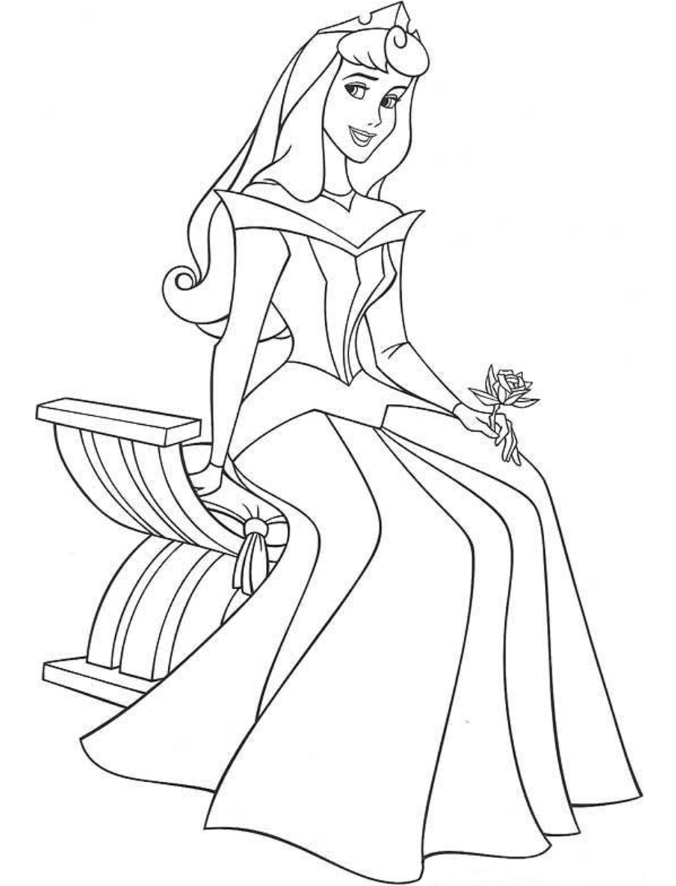 Desenho e Imagem Princesa Aurora Principe para Colorir e Imprimir Grátis  para Adultos e Crianças 
