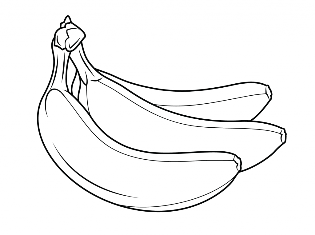 Bananas para colorir - Desenhos Imprimir