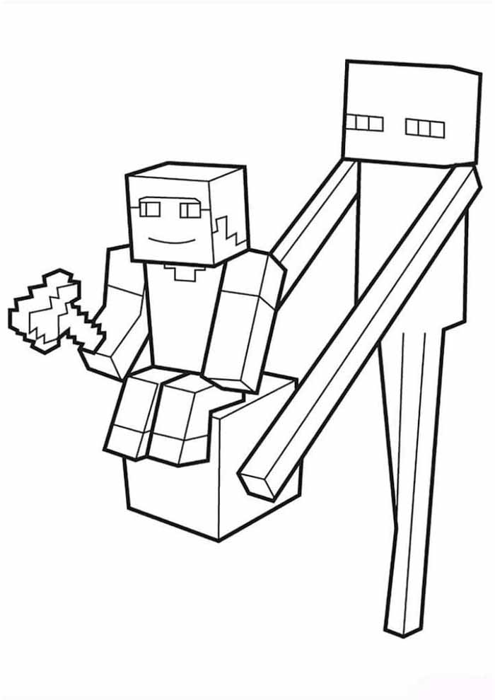 ▷ Desenhos de Minecraft para colorir