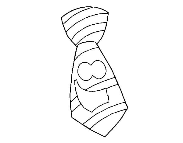 Desenhos para colorir de desenho de um panda de gravata para