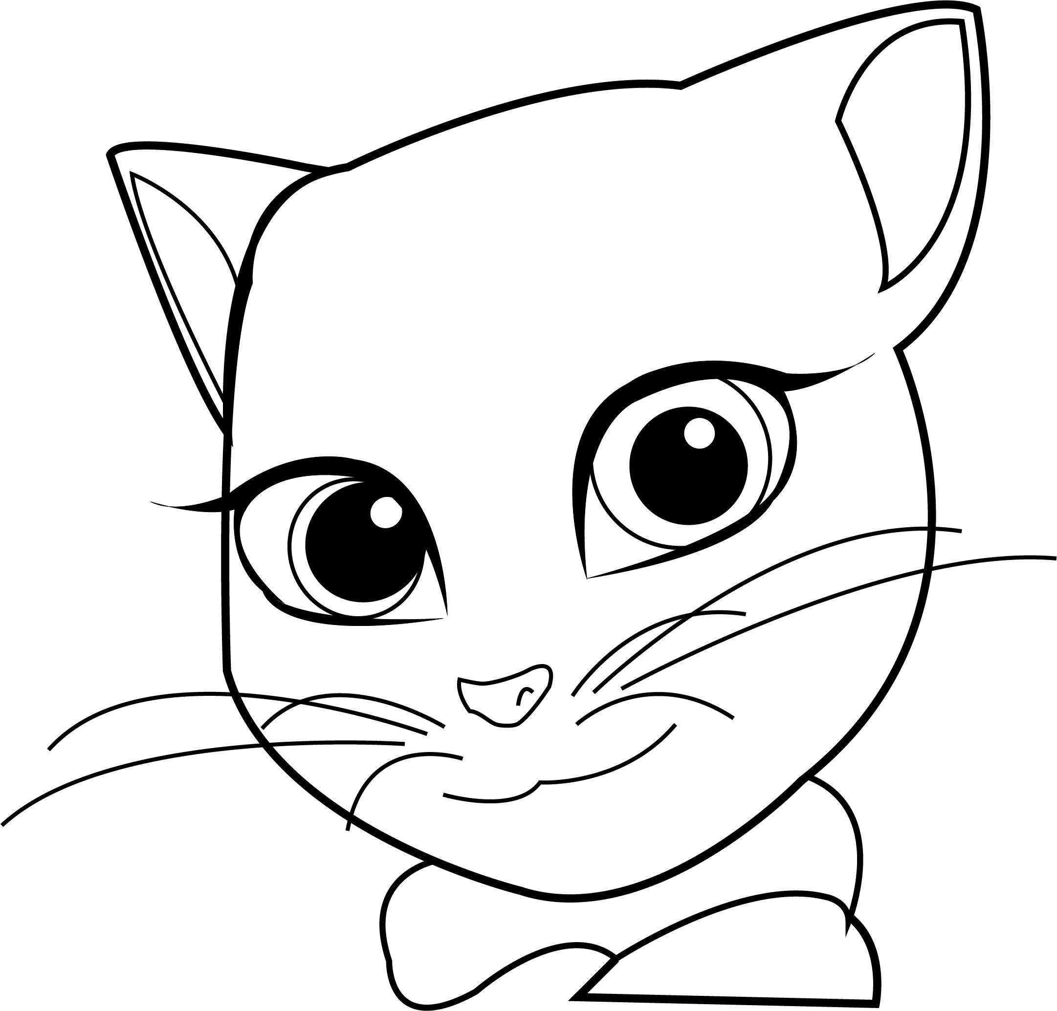 Colorir desenho do gato Tom - Jogos para Meninas