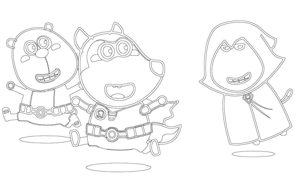 Desenhos para colorir de Lucy e Jenny com Wolfoo sedih - Desenhos para  colorir grátis para imprimir
