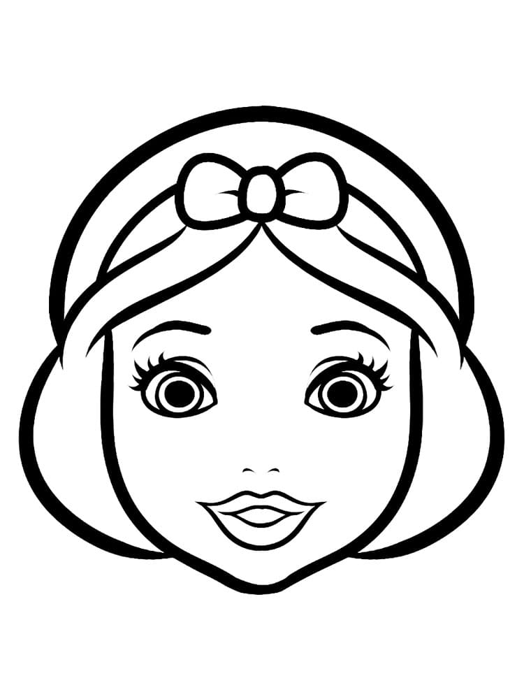 Desenho de Rosto de princesa para Colorir - Colorir.com