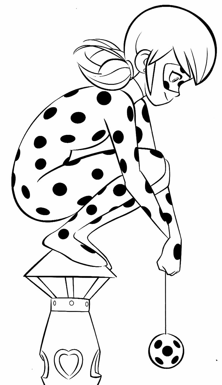 Ladybug poderosa para colorir - Imprimir Desenhos