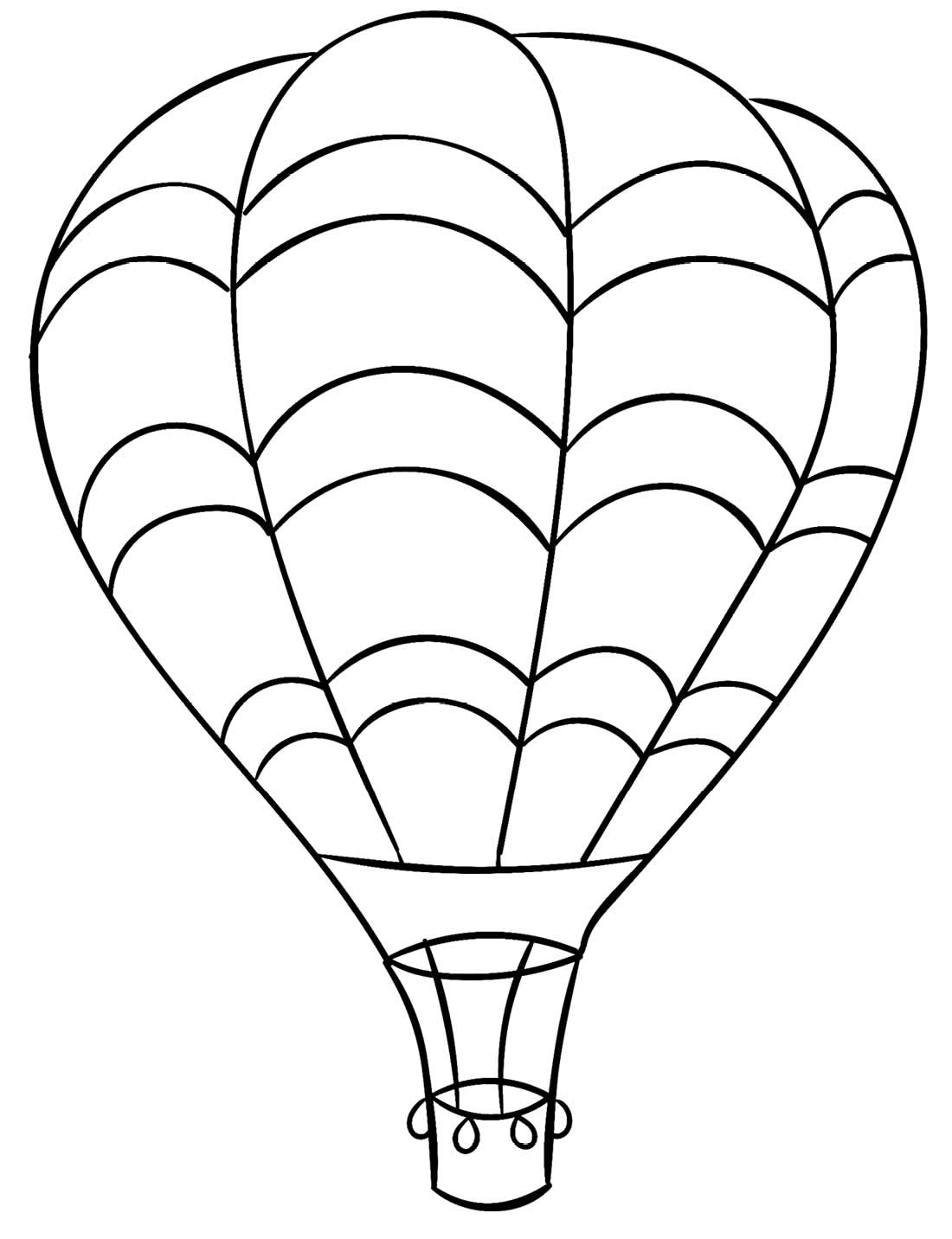 Desenho de Balão de ar quente para Colorir - Colorir.com