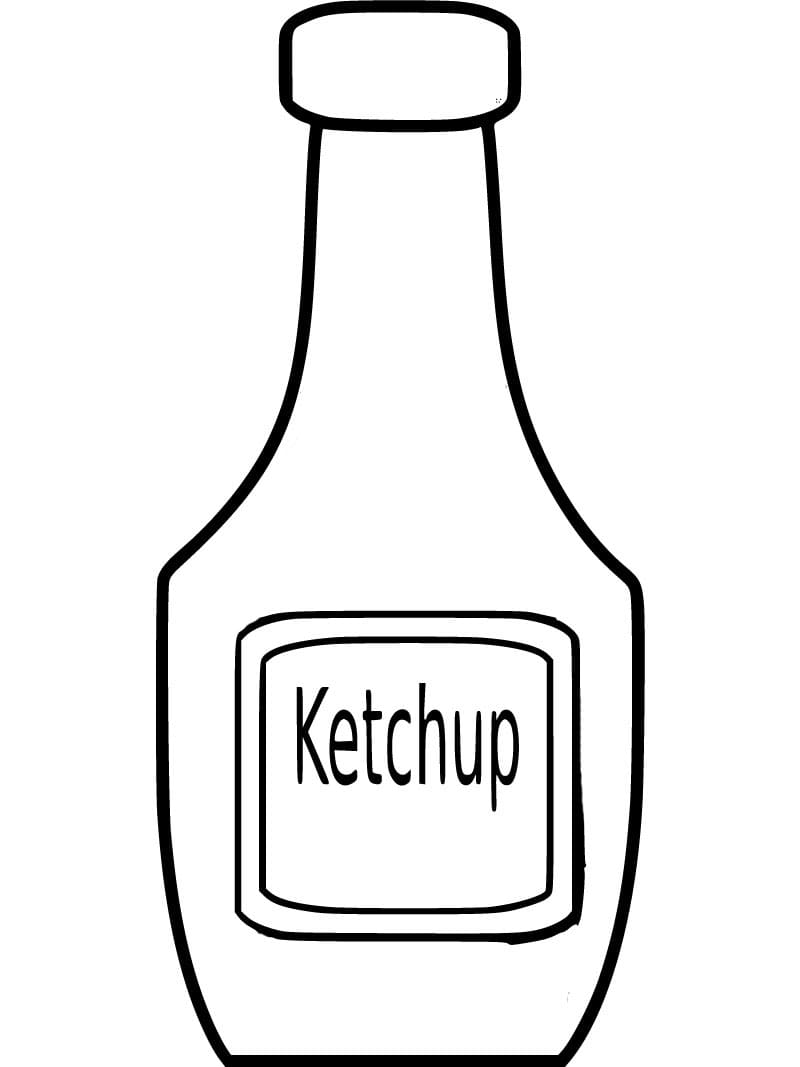 Ketchup para Colorir