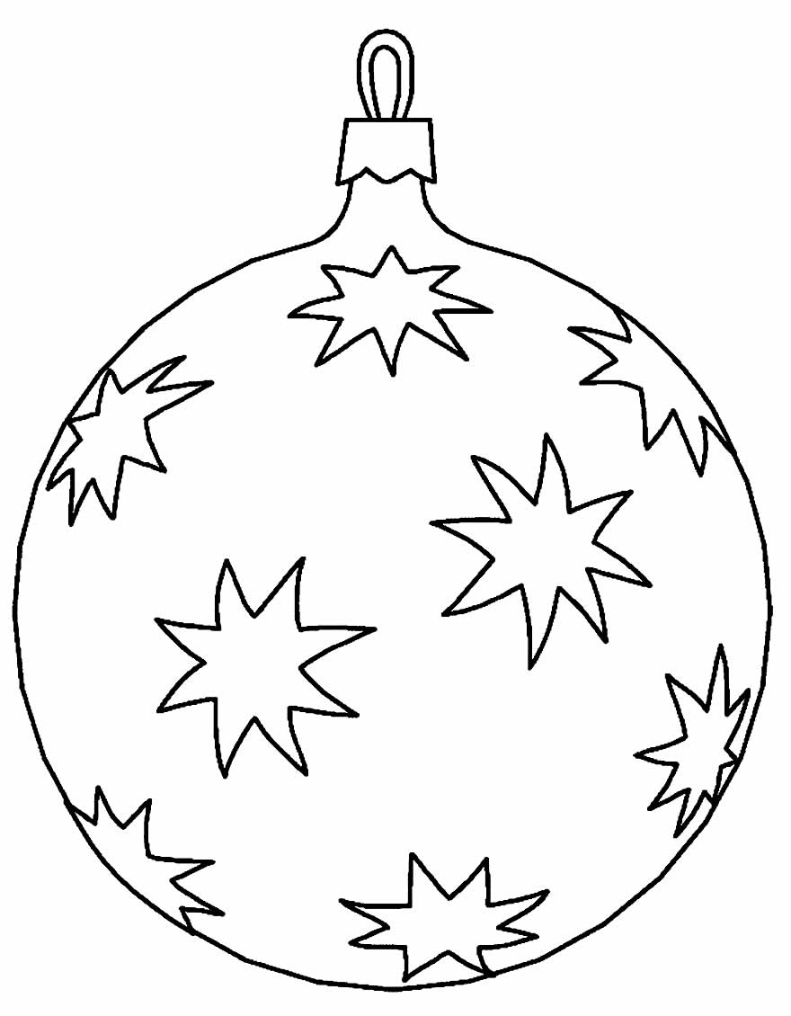 Desenho de Uma bola da árvore de Natal para Colorir - Colorir.com