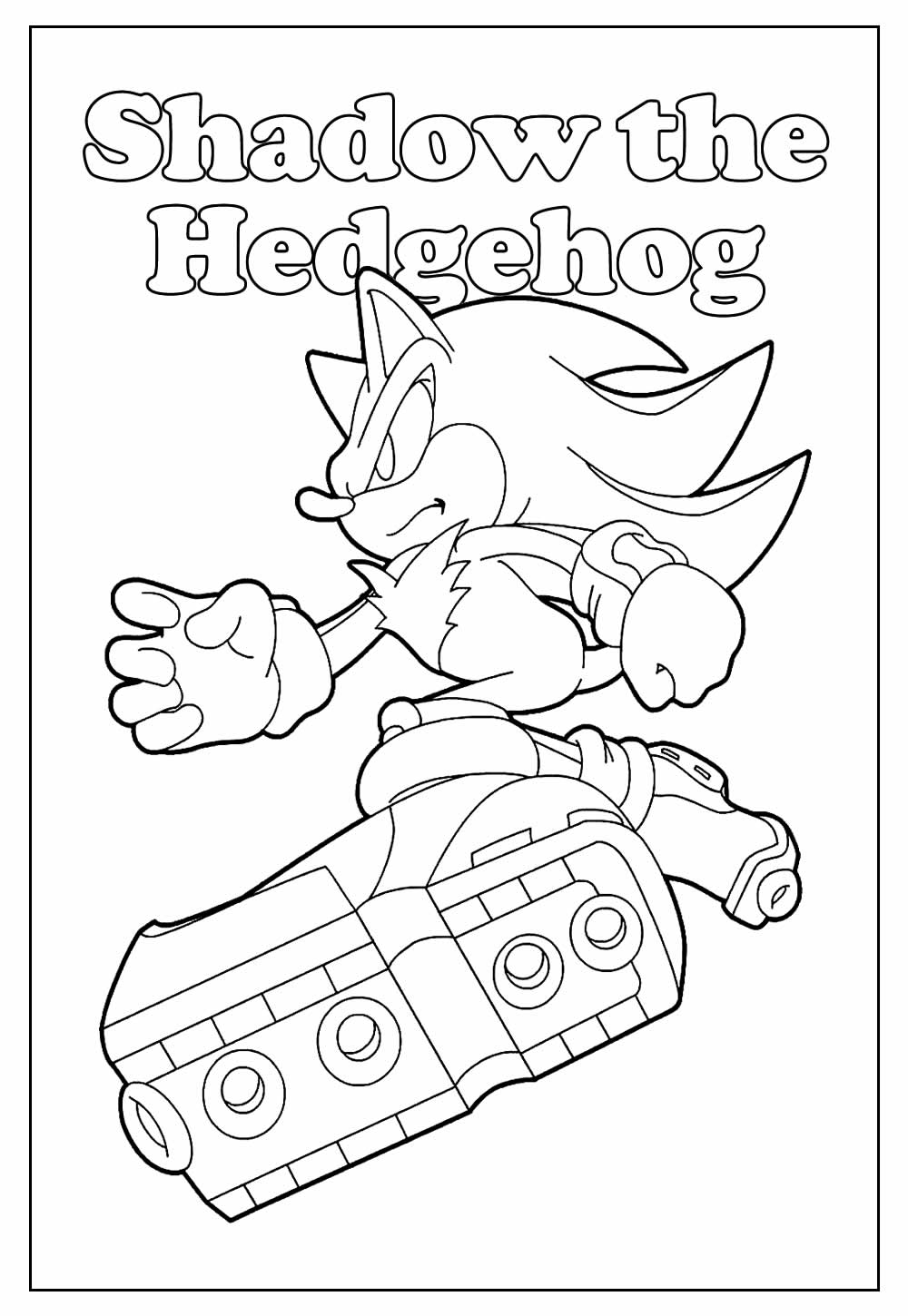 Desenhos do Shadow the Hedgehog para Colorir  Shadow the hedgehog, Páginas  para colorir, Desenhos para colorir