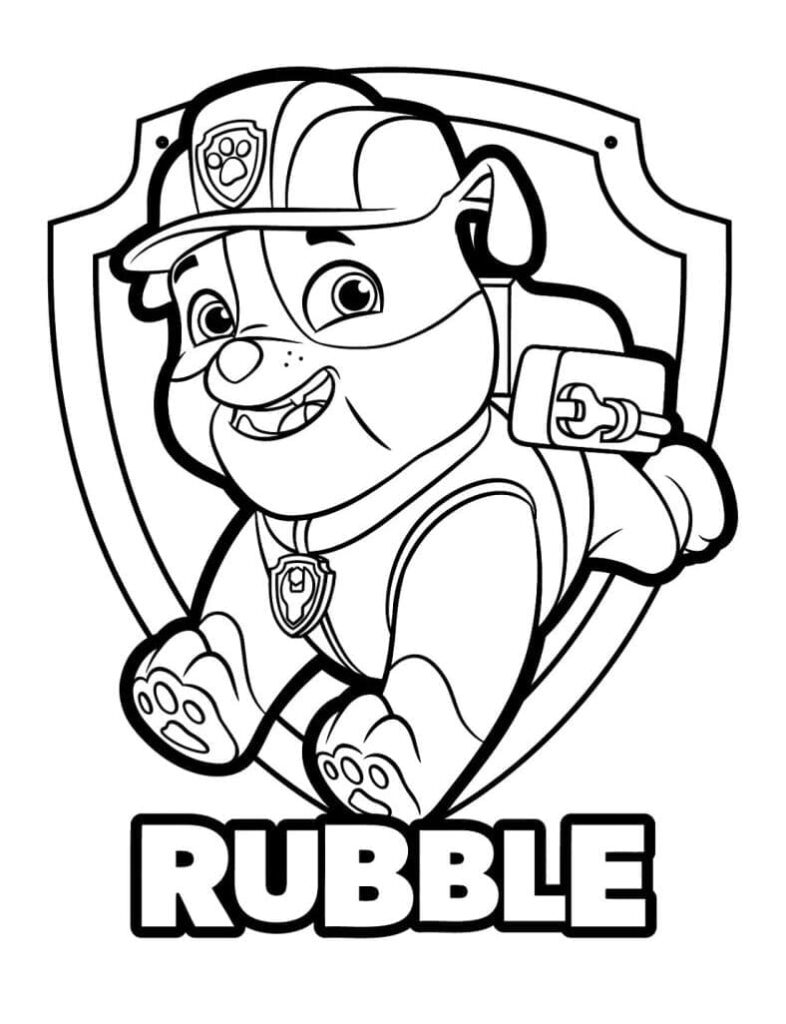 Desenhos de Rubble para Imprimir e Colorir