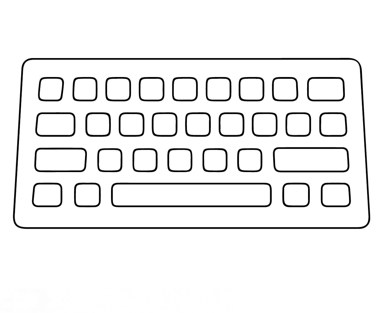 colorir imagem de teclado de computador