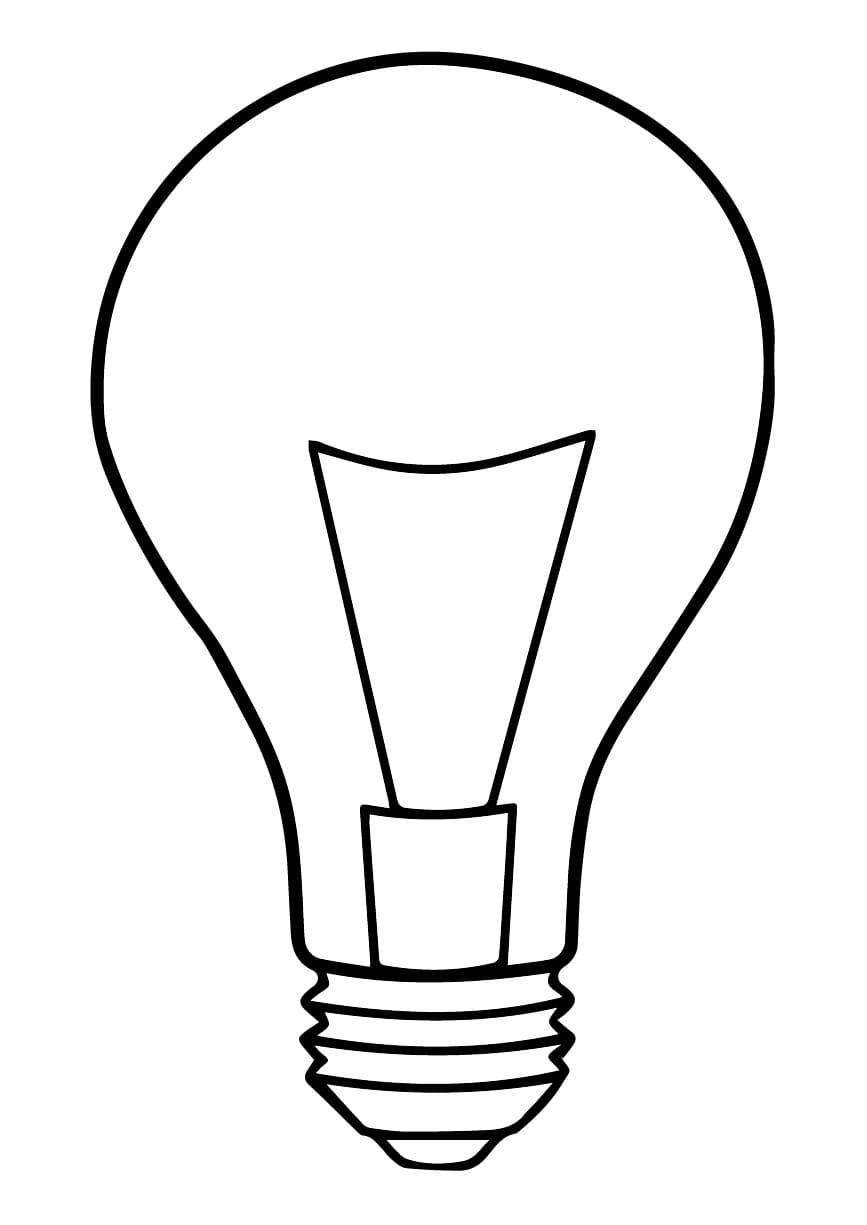 imagens de lampada normal para colorir