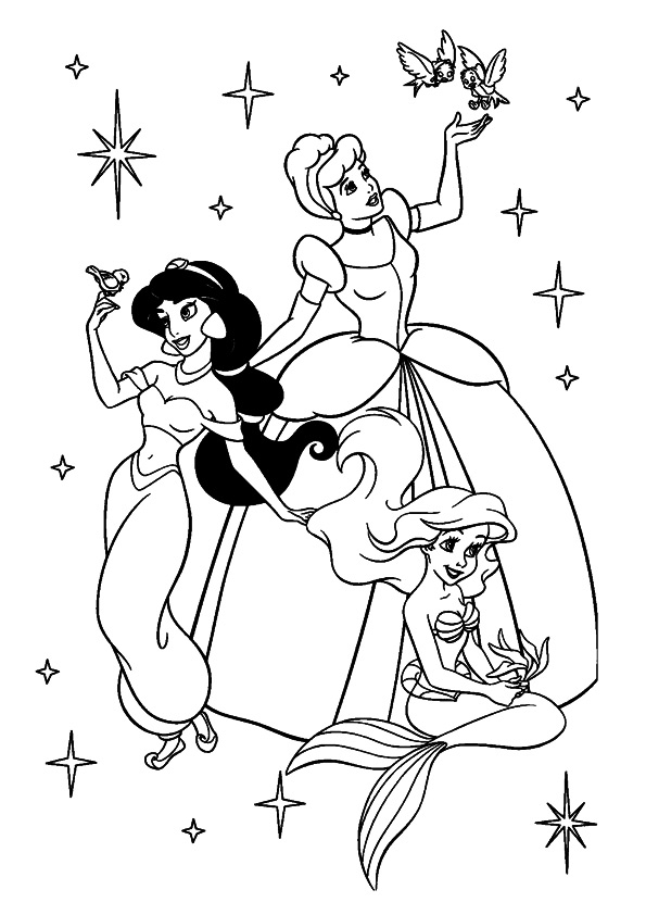 Princesas para Colorir